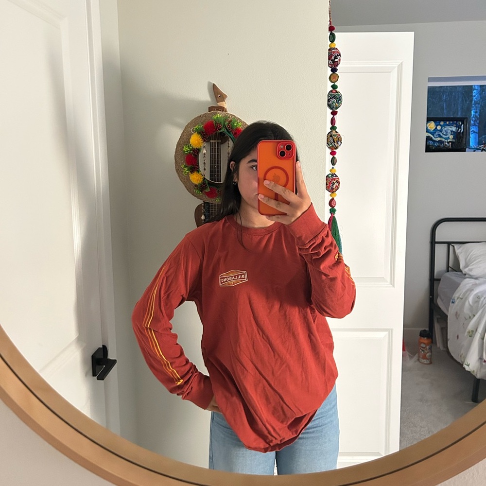Billabong Rust Long Sleeve Shirt